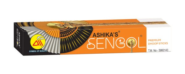 Ashika's Sengol 12" Long Incense Sticks - 50 grams Box