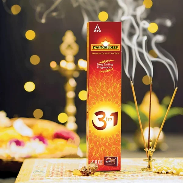 Mangaldeep 3 in 1 Incense Sticks / Agarbatti